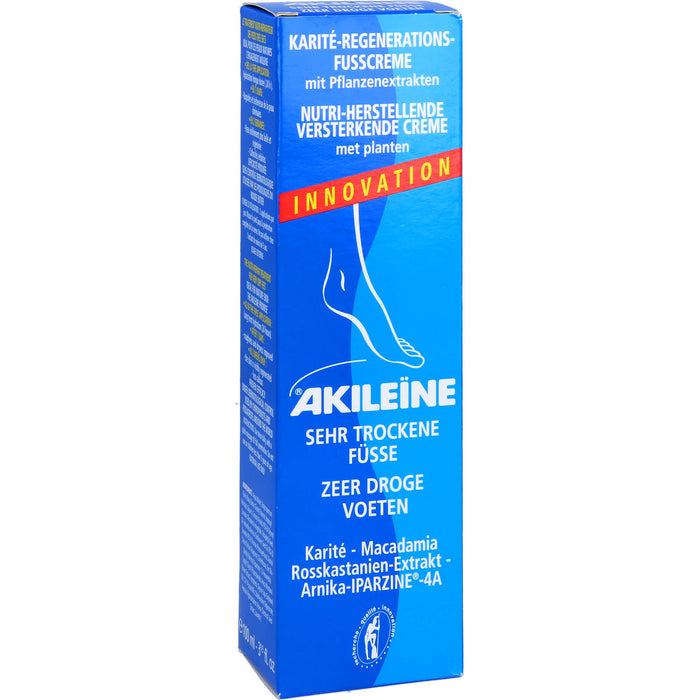 AKILEÏNE Karité-Regenerations-Fußcreme, 100 ml Creme