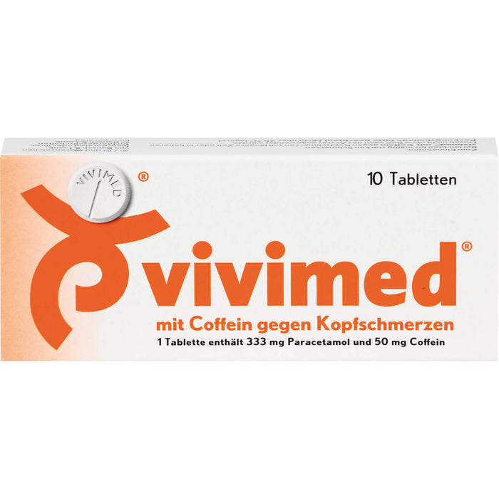 vivimed mit Coffein gegen Kopfschmerzen Tabletten, 10 pcs. Tablets