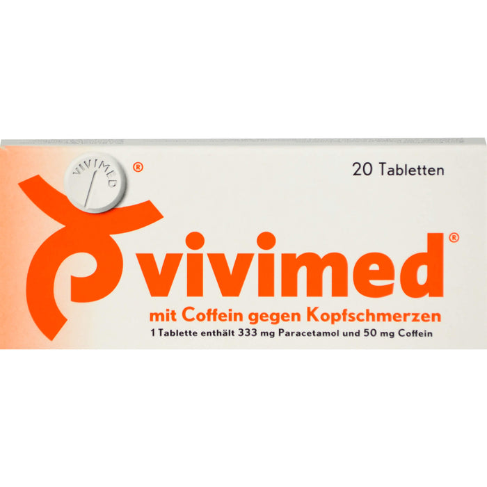 vivimed mit Coffein gegen Kopfschmerzen Tabletten, 20 pcs. Tablets