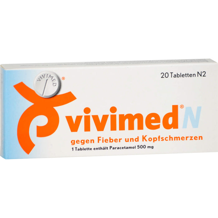 vivimed N gegen Fieber und Kopfschmerzen, 20 St. Tabletten