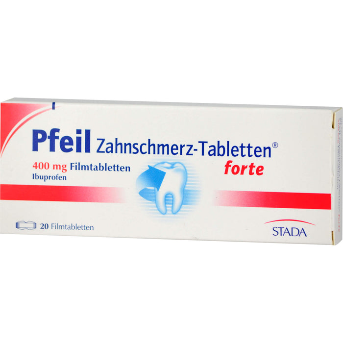 Pfeil Zahnschmerz-Tabletten forte 400 mg Ibuprofen, 20 pc Tablettes