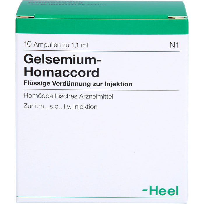 Gelsemium-Homaccord flüssige Verdünnung, 10 pcs. Ampoules