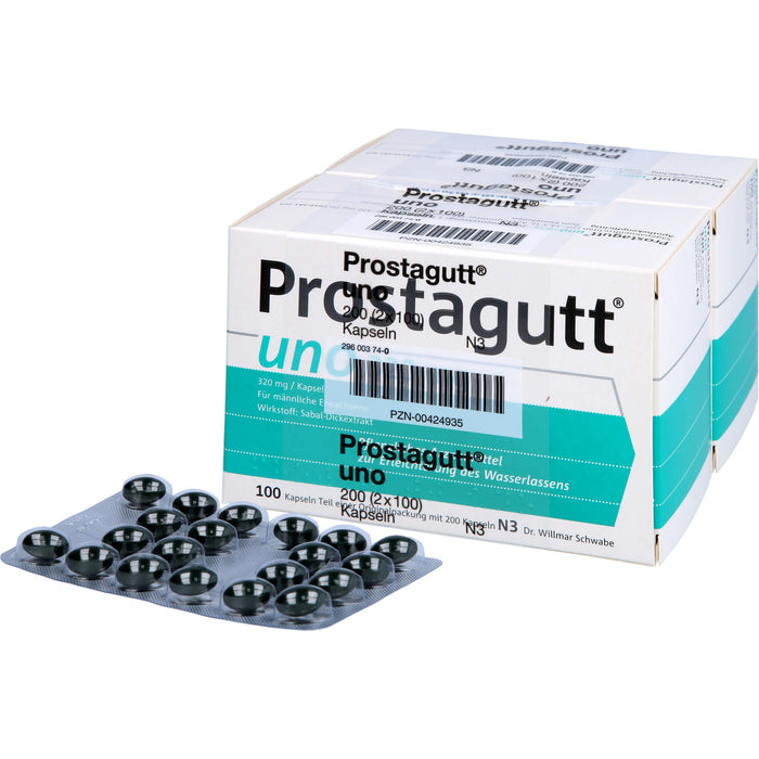 Prostagutt uno Kapseln zur Erleichterung des Wasserlassens, 200 pc Capsules