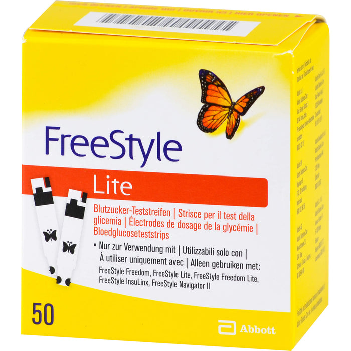 FreeStyle Lite Teststreifen ohne Codieren, 50 pcs. Test strips