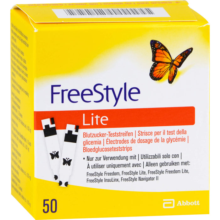 FreeStyle Lite Teststreifen ohne Codieren, 50 pcs. Test strips