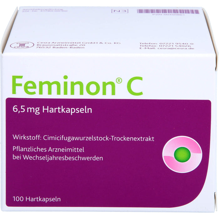 Feminon C Kapseln bei Wechseljahresbeschwerden, 100 St. Kapseln