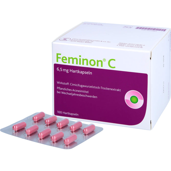 Feminon C Kapseln bei Wechseljahresbeschwerden, 100 pc Capsules