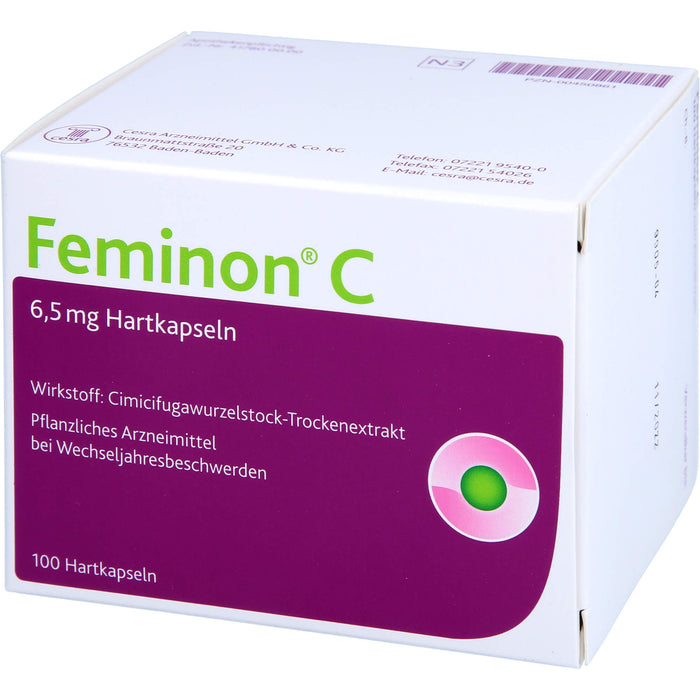 Feminon C Kapseln bei Wechseljahresbeschwerden, 100 pc Capsules