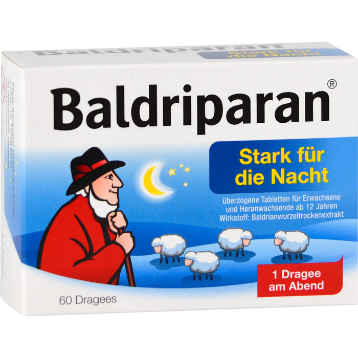 Baldriparan stark für die Nacht Dragees, 60 pc Tablettes