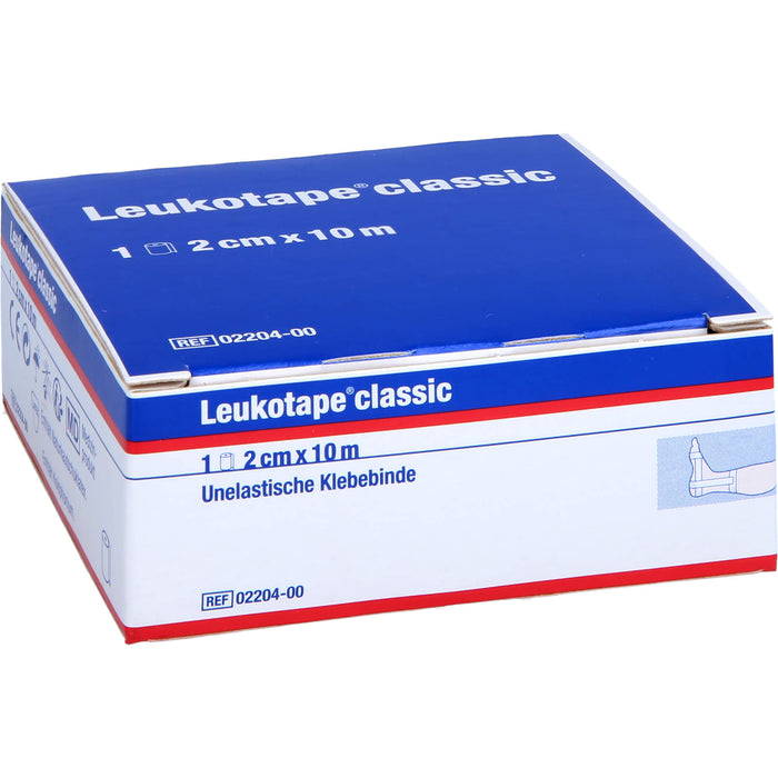 Leukotape classic unelastische Klebebinde 2 cm x 10 m weiß, 1 St. Wundauflagen