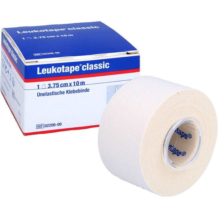 Leukotape classic 3,75 cm x 10 m weiß unelastische Klebebinde, 1 pcs. Wound dressings