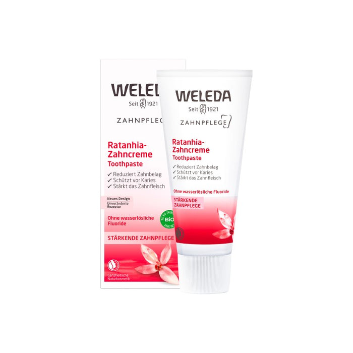 WELEDA Ratanhia-Zahncreme, 75 ml Zahncreme