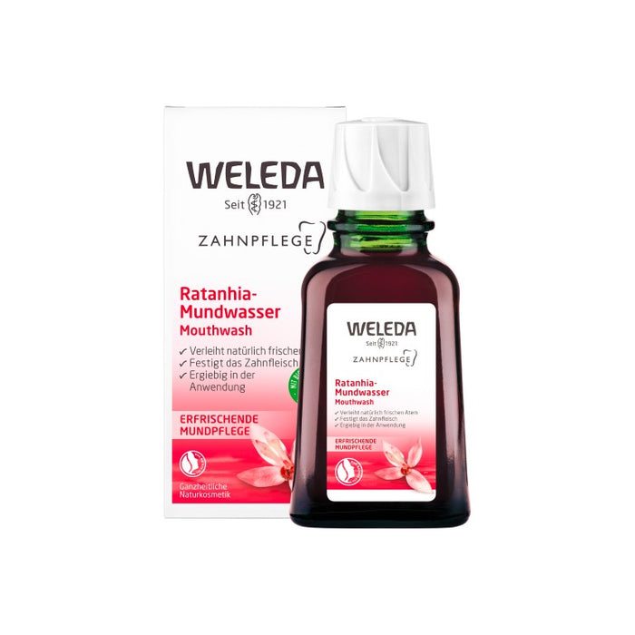 WELEDA Ratanhia-Mundwasser, 50 ml Lösung