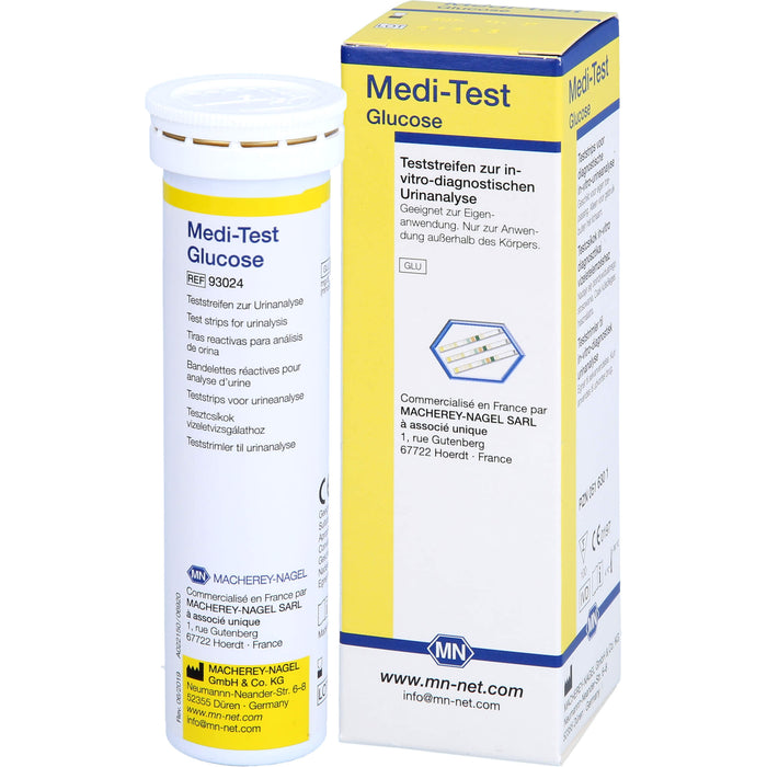 Medi-Test Glucose Urin-Teststreifen, 100 pcs. Test strips