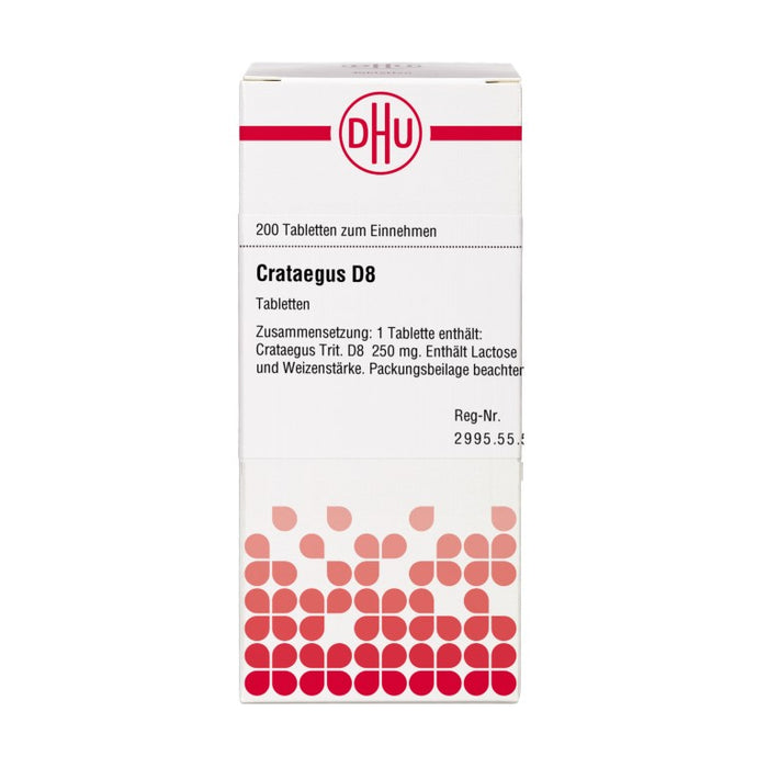 DHU Crataegus D8 Tabletten, 200 St. Tabletten