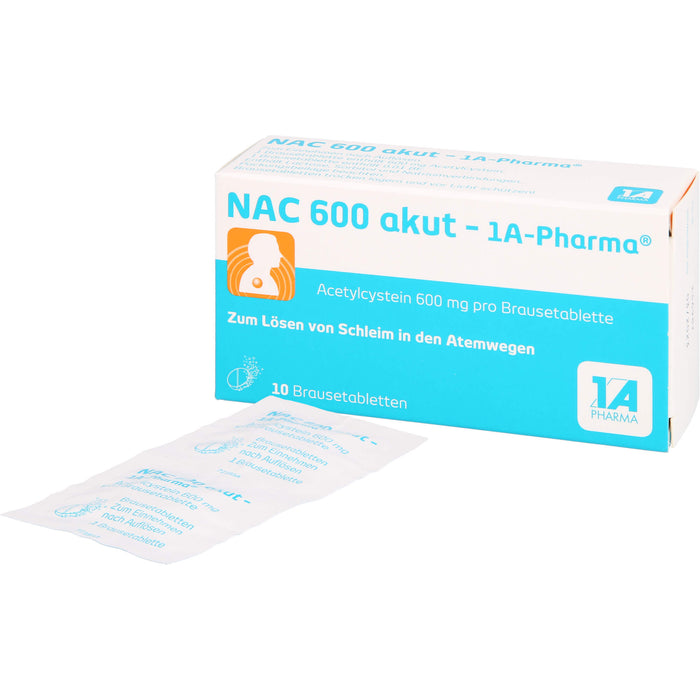 NAC 600 akut - 1 A Pharma, 10 St. Tabletten