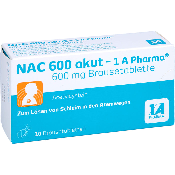 NAC 600 akut - 1 A Pharma, 10 St. Tabletten