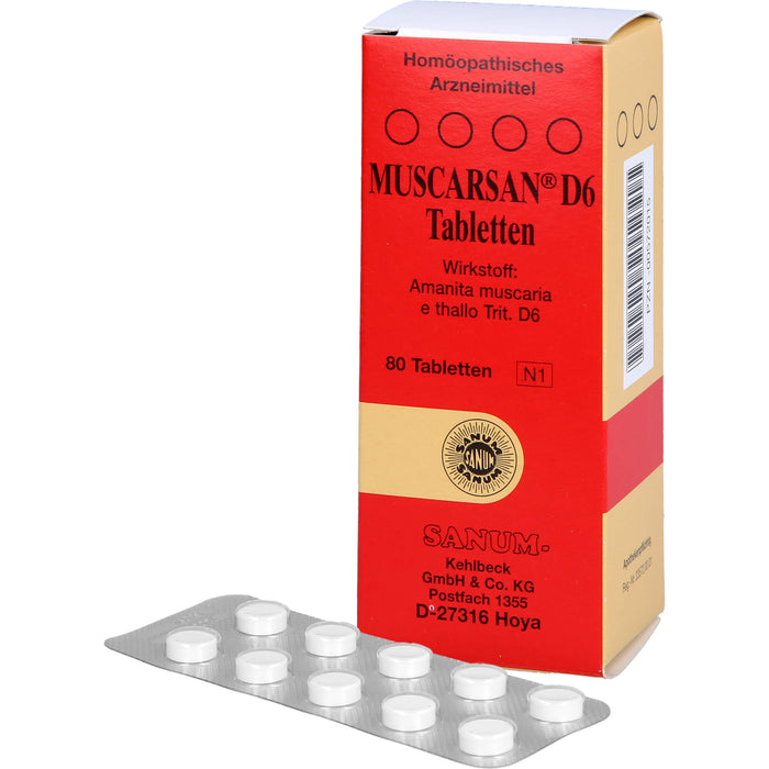 SANUM-KEHLBECK Muscarsan D6 Tabletten, 80 pc Tablettes