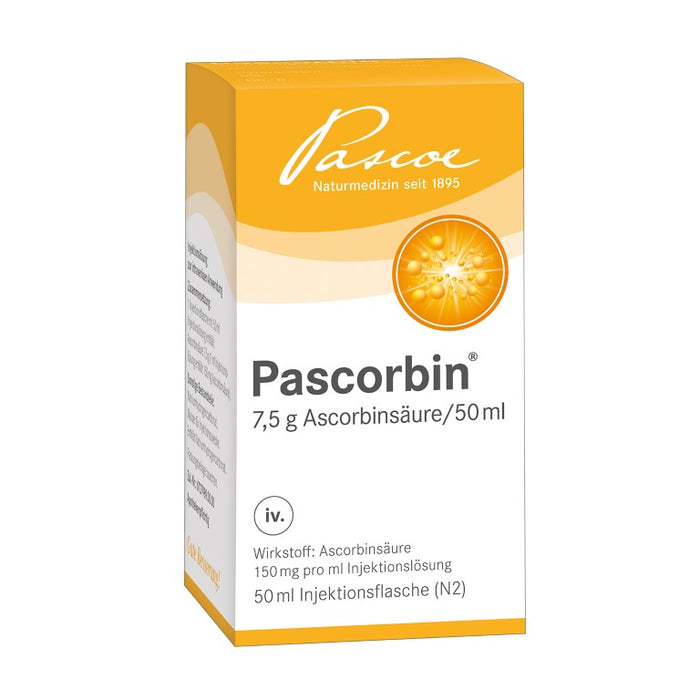 Pascoe Pascorbin Injektionslösung bei Vitamin-C-Mangel, 50 ml Lösung