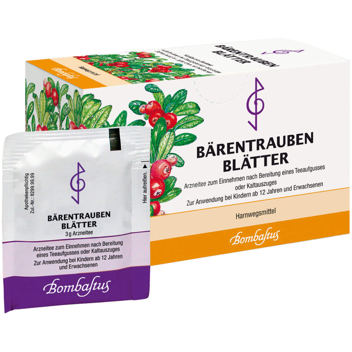 Bombastus Bärentraubenblätter Arzneitee, 20 pcs. Filter bag