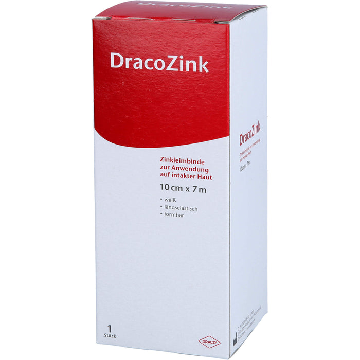 DracoZink Zinkleimbinde 10 cm x 7 cm, 1 pcs. Bandage