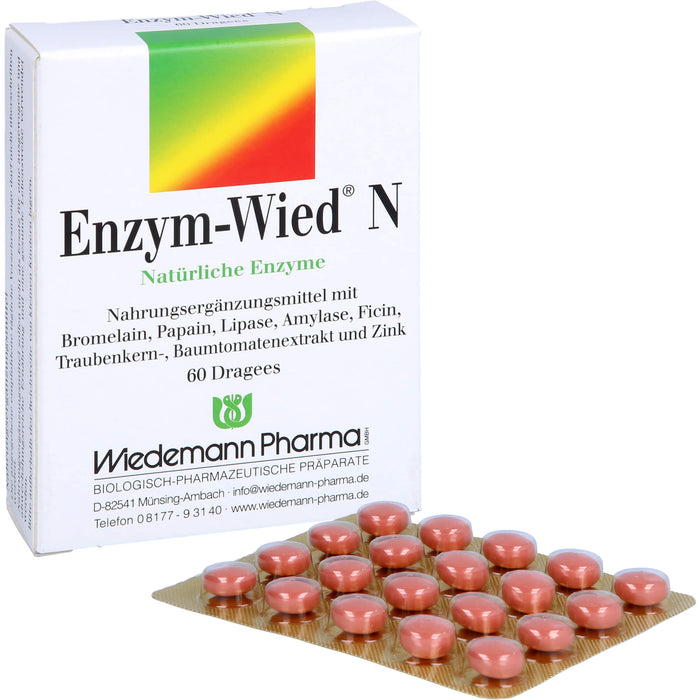 Enzym-Wied N natürliche Enzyme Dragees, 60 pcs. Tablets