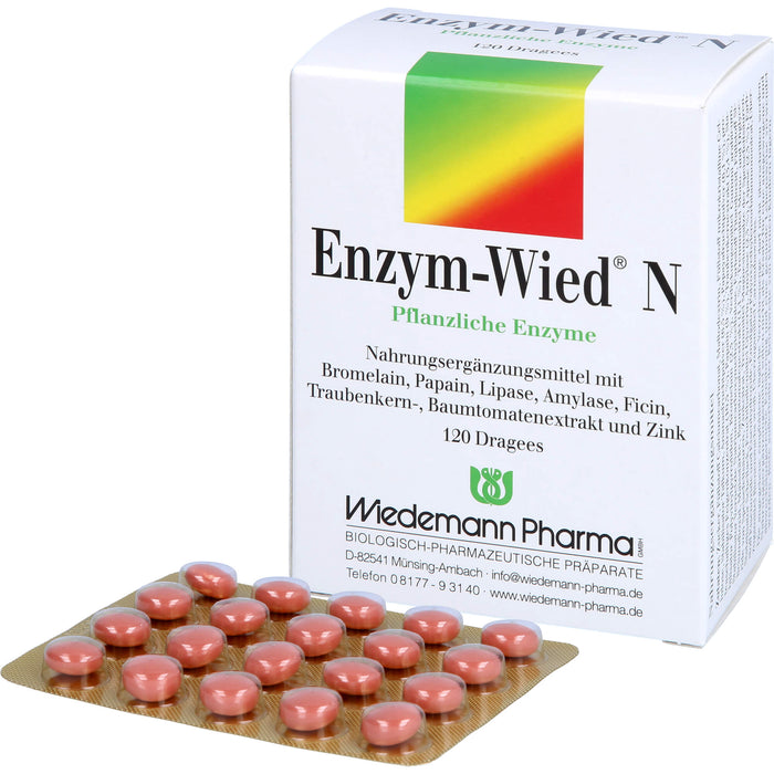 Enzym-Wied N natürliche Enzyme Dragees, 120 pcs. Tablets