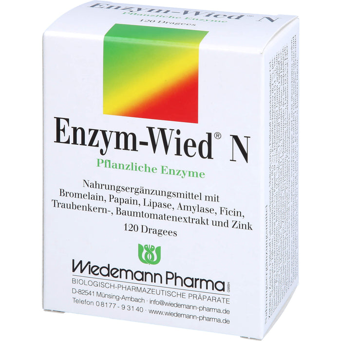 Enzym-Wied N natürliche Enzyme Dragees, 120 pcs. Tablets