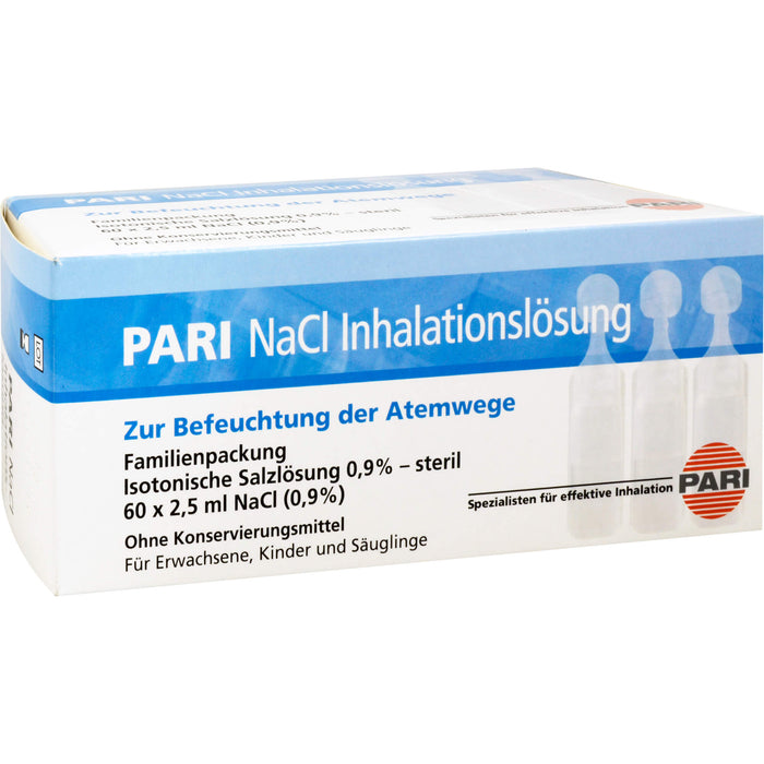 PARI NaCl Inhalationslösung, 60 St. Ampullen