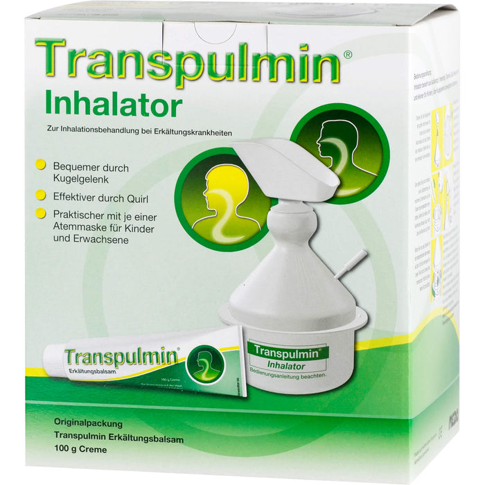 Transpulmin Erkältungsbalsam Creme mit Inhalator, 100 g Cream