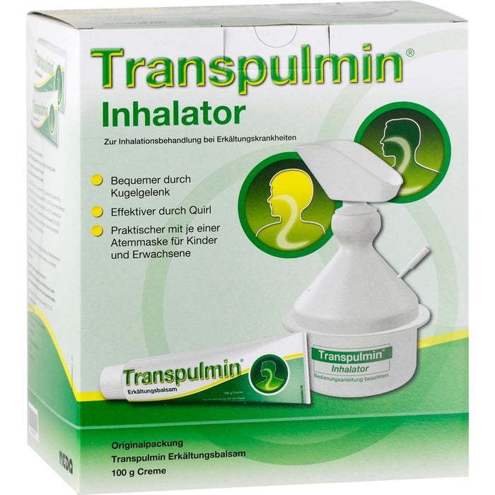 Transpulmin Erkältungsbalsam Creme mit Inhalator, 100 g Creme