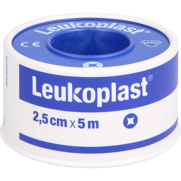 Leukoplast wasserfest 2,50 cm x 5 m zur Fixierung von Verbänden, 1 pc Pansement