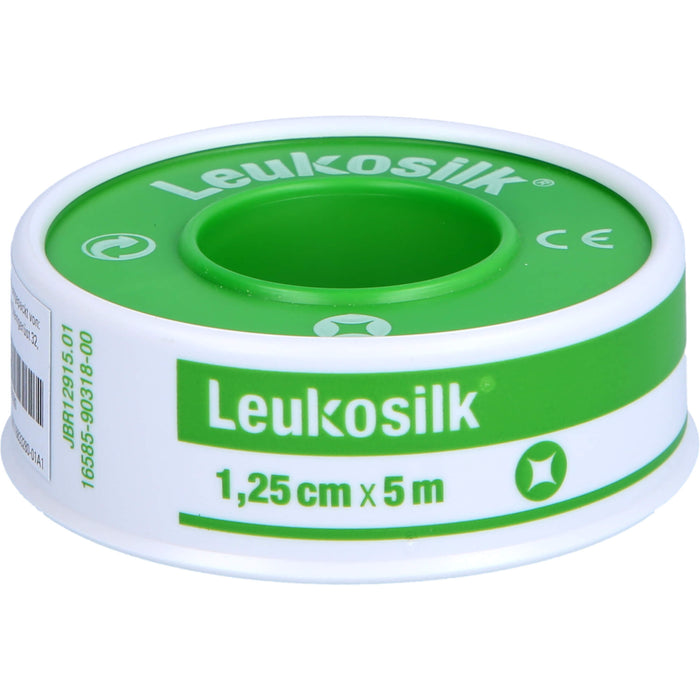 Leukosilk 5 m x 1,25 cm Fixierpflaster, 1 pc Pansement