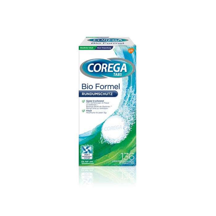 COREGA Tabs Gebissreinigungs-Tabletten Vorratspack, 136 pcs. Tablets