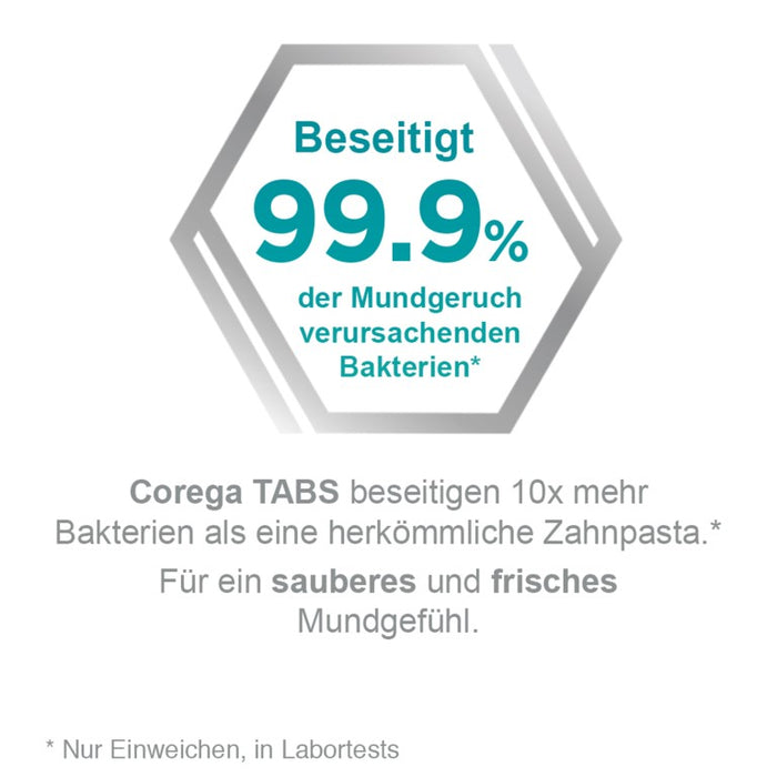 COREGA Tabs Gebissreinigungs-Tabletten Vorratspack, 136 St. Tabletten