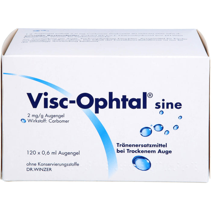 Visc-Ophtal sine Augengel bei trockenem Auge, 120 pcs. Single-dose pipettes