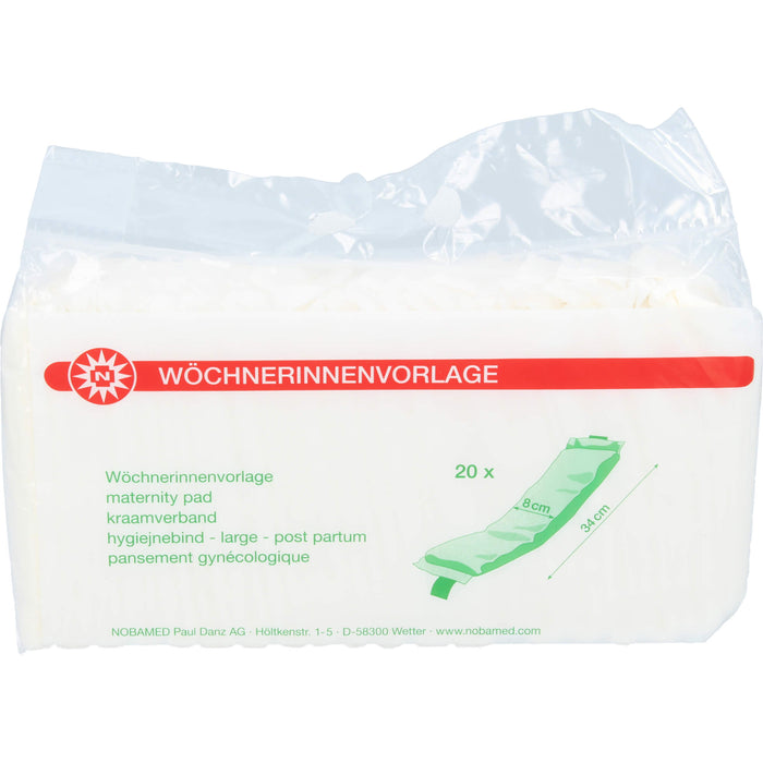 NOBAMED Wöchnerinnenvorlagen 8 x 34 cm, 20 St. Vorlagen