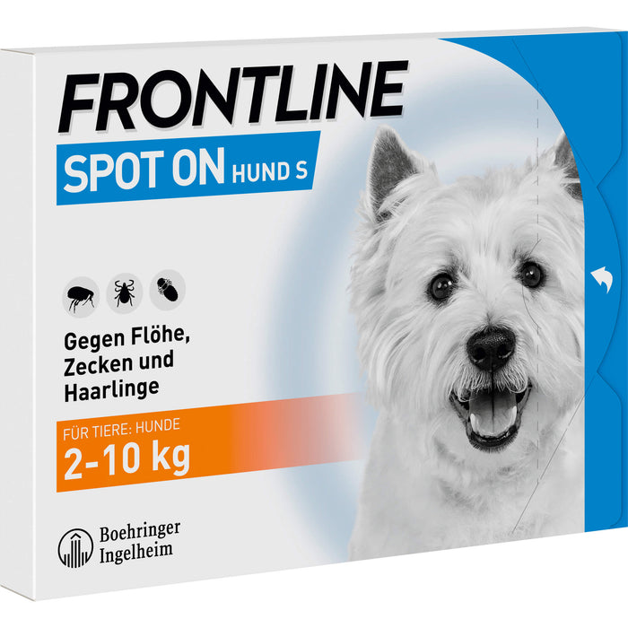 FRONTLINE Spot on Hund S Pipetten gegen Flöhe, Zecken und Haarlinge, 3 St. Ampullen