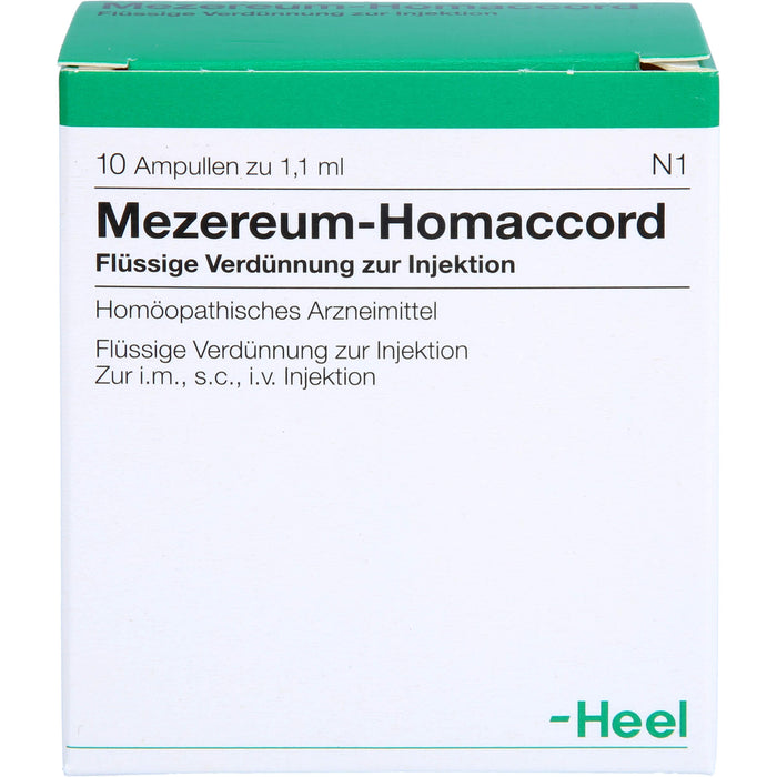 Mezereum-Homaccord flüssige Verdünnung, 10 pc Ampoules