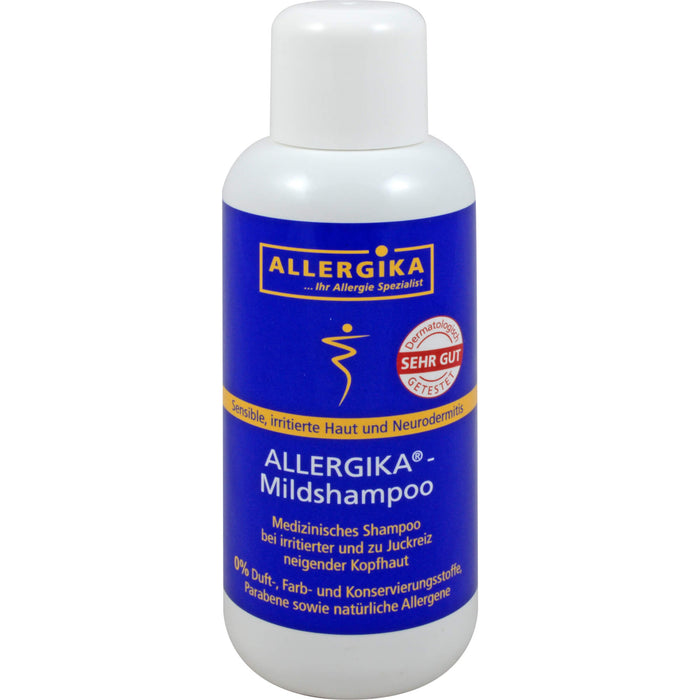 ALLERGIKA Mildshampoo für sensible, irritierte Haut und bei Neurodermitits, 200 ml Shampoing