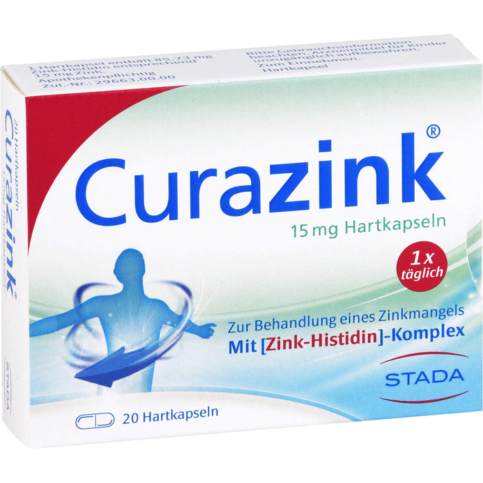 Curazink 15 mg Hartkapseln, 20 pc Capsules