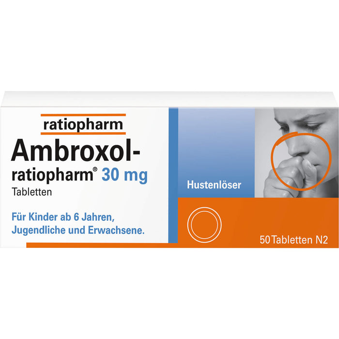 Ambroxol-ratiopharm 30 mg Hustenlöser Tabletten, 50 pc Tablettes