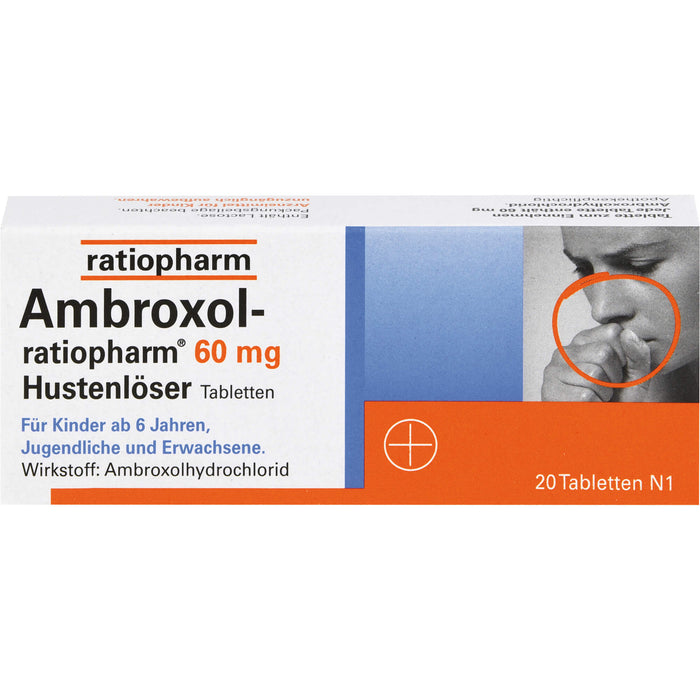 Ambroxol-ratiopharm 60 mg Hustenlöser Tabletten, 20 pc Tablettes