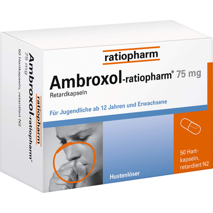 Ambroxol-ratiopharm 75 mg Hustenlöser Retardkapseln, 50 pcs. Capsules