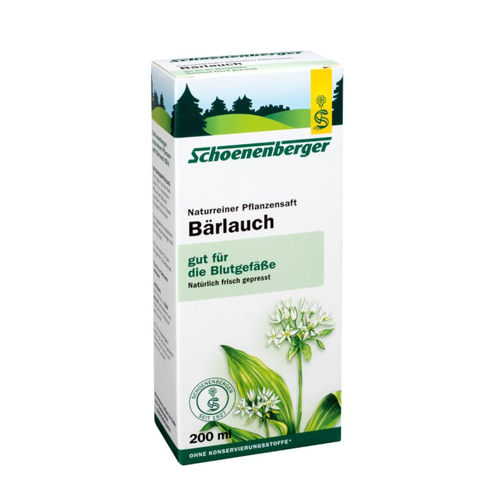 Schoenenberger Naturreiner Pflanzensaft Bärlauch, 200 ml Solution