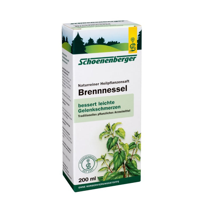 Schoenenberger Brennnessel naturreiner Heilpflanzensaft, 200 ml Lösung