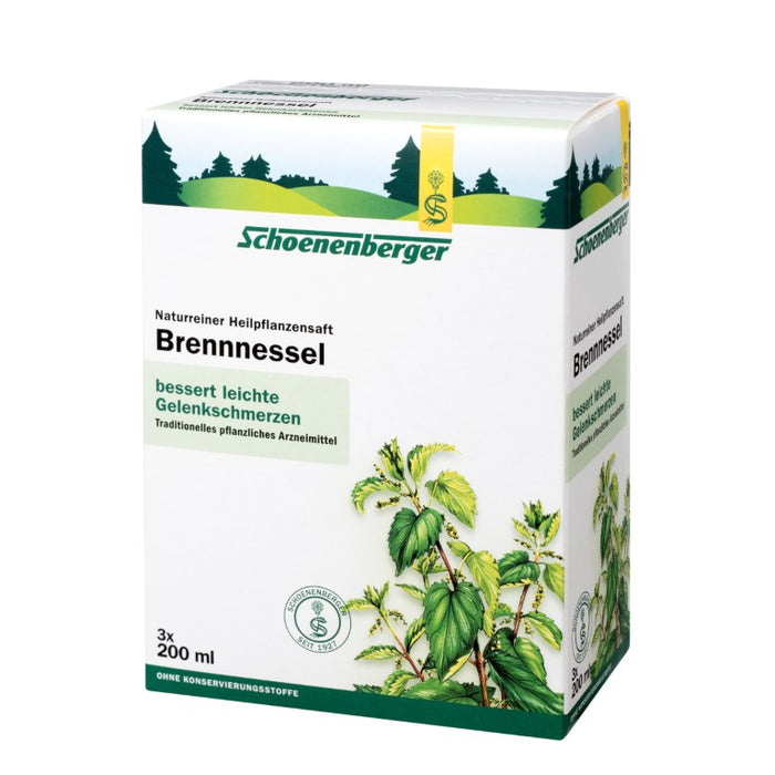 Schoenenberger Brennnessel naturreiner Heilpflanzensaft, 600 ml Solution