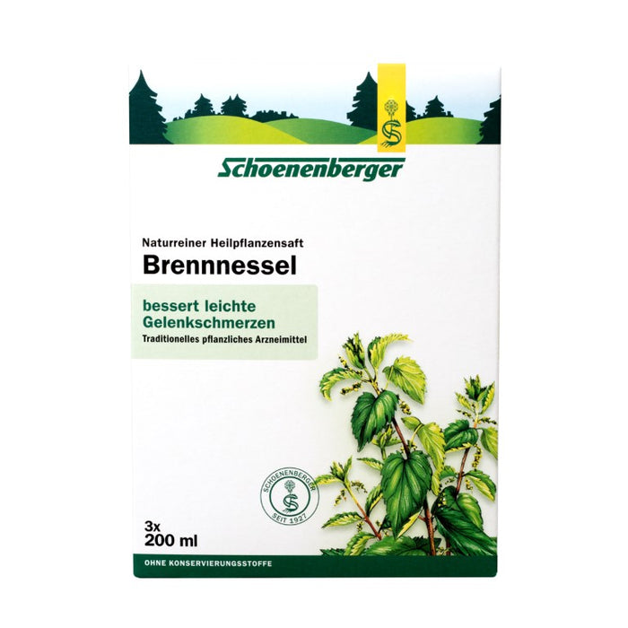 Schoenenberger Brennnessel naturreiner Heilpflanzensaft, 600 ml Solution