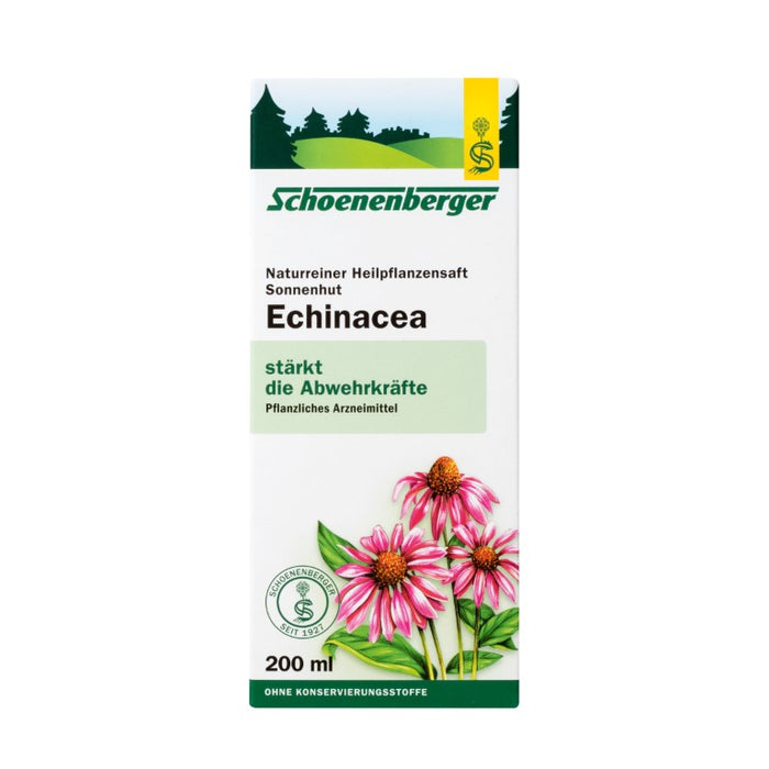 Schoenenberger Echinacea naturreiner Pflanzensaft Sonnenhut, 200 ml Solution