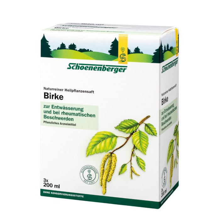 Schoenenberger Birke naturreiner Heilpflanzensaft, 600 ml Lösung